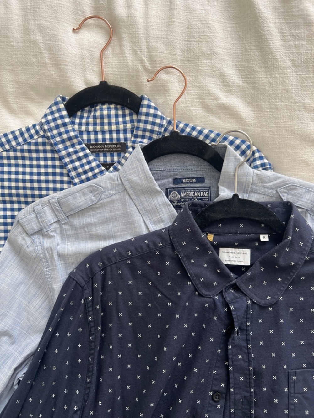 American Rag, Banana Republic, 7Diamonds Men’s Ahirts Bundle